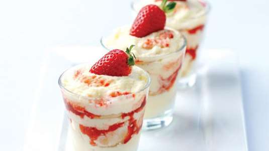 Φράουλες με κρέμα τυριού (Άρης Τσανακλίδης)